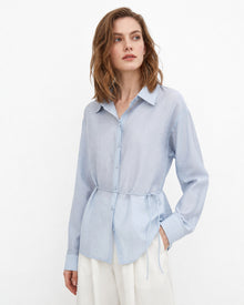 Drawstring-Waist Relaxed Shirt