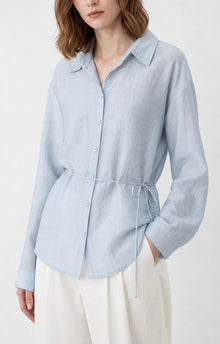 Drawstring-Waist Relaxed Shirt