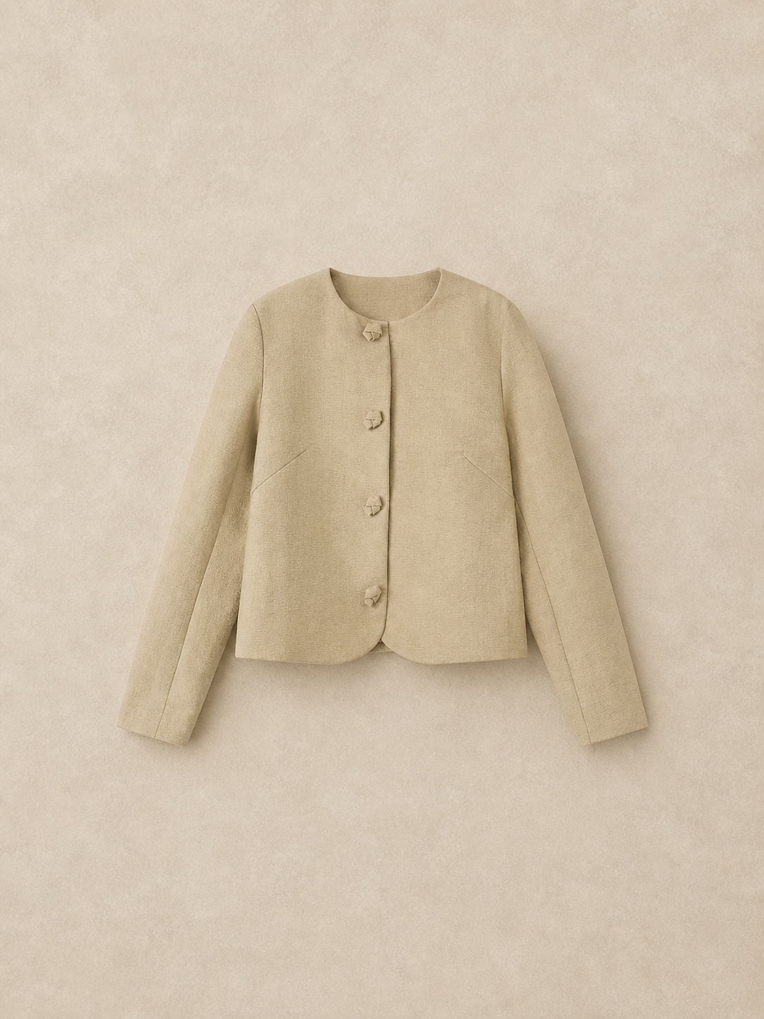 Cropped Bouclé Jacket