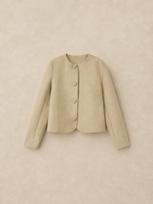 Cropped Bouclé Jacket