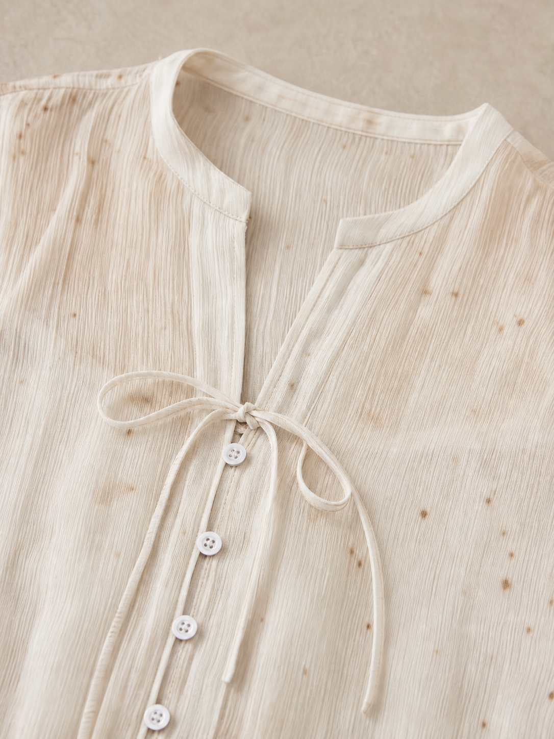 Gradient-Dyed Cupro Long-Sleeve Blouse