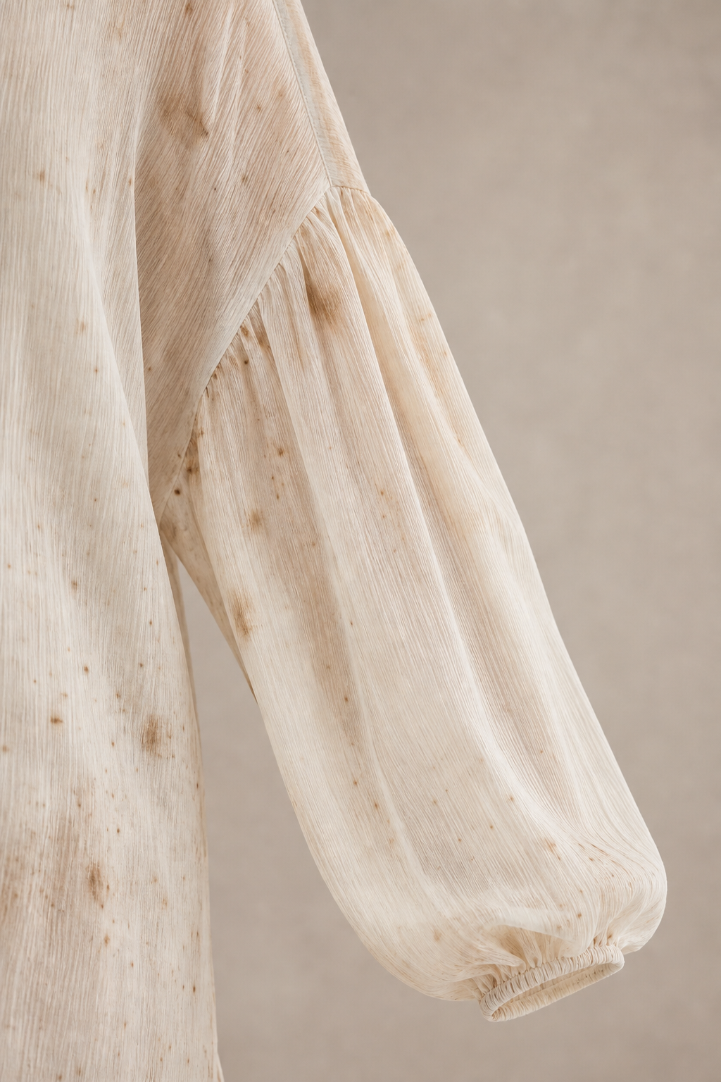 Gradient-Dyed Cupro Long-Sleeve Blouse
